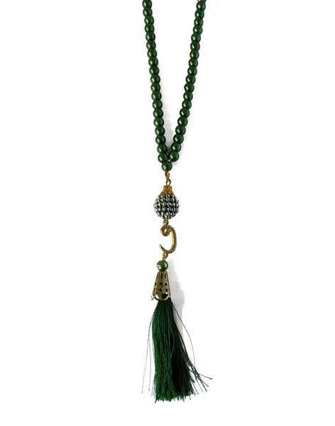 Parel Tasbih donker groen