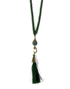 Parel Tasbih donker groen
