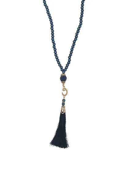 Parel Tasbih Donker Blauw
