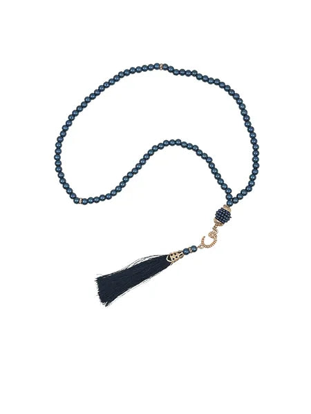 Parel Tasbih Donker Blauw