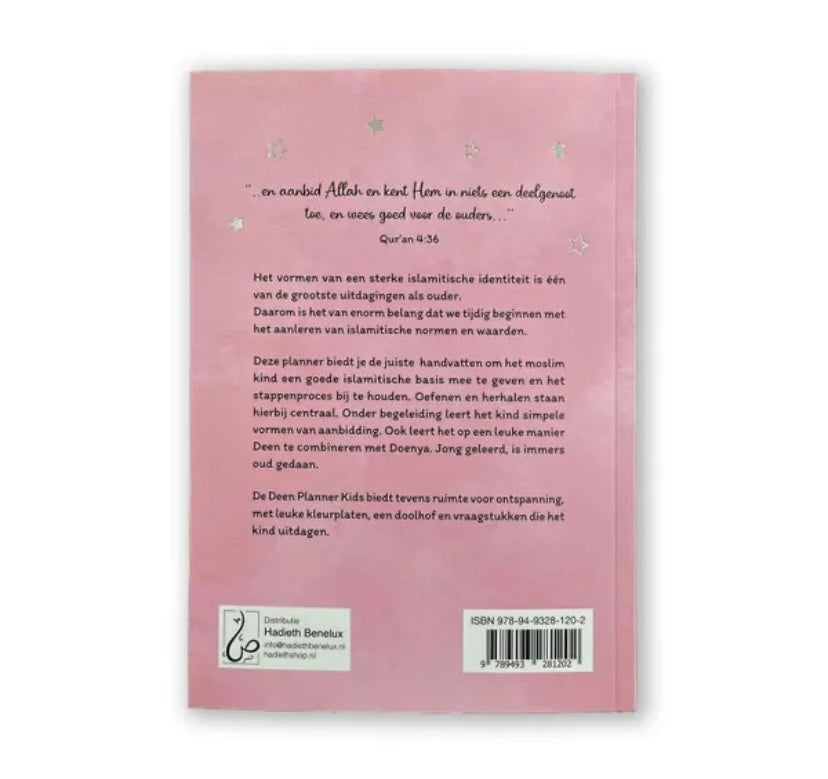 Mijn Deen Planner Kids Roze
