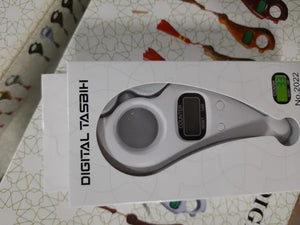 Digitale tasbih teller gebedskralen LED - wit