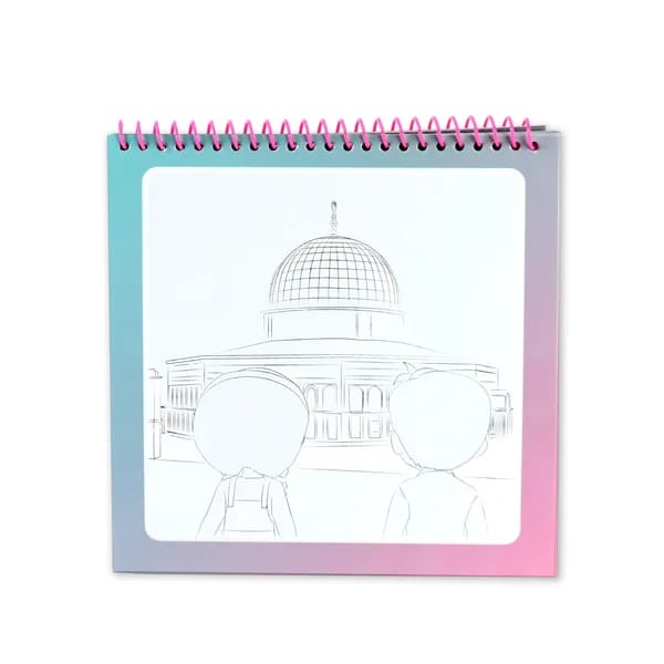 Waterkleurboek roze