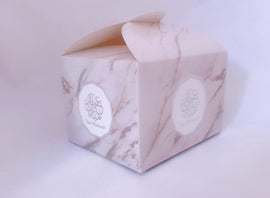 Koekjes doos zilver marmer