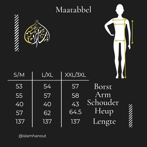 Abaya mozaïk zwart