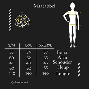 Abaya plofmouwen munt