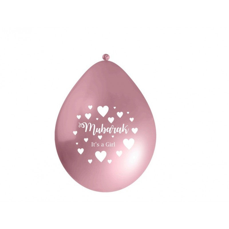 Geboorte ballonnen meisje (10stuks)