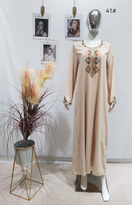 Abaya mozaïk beige