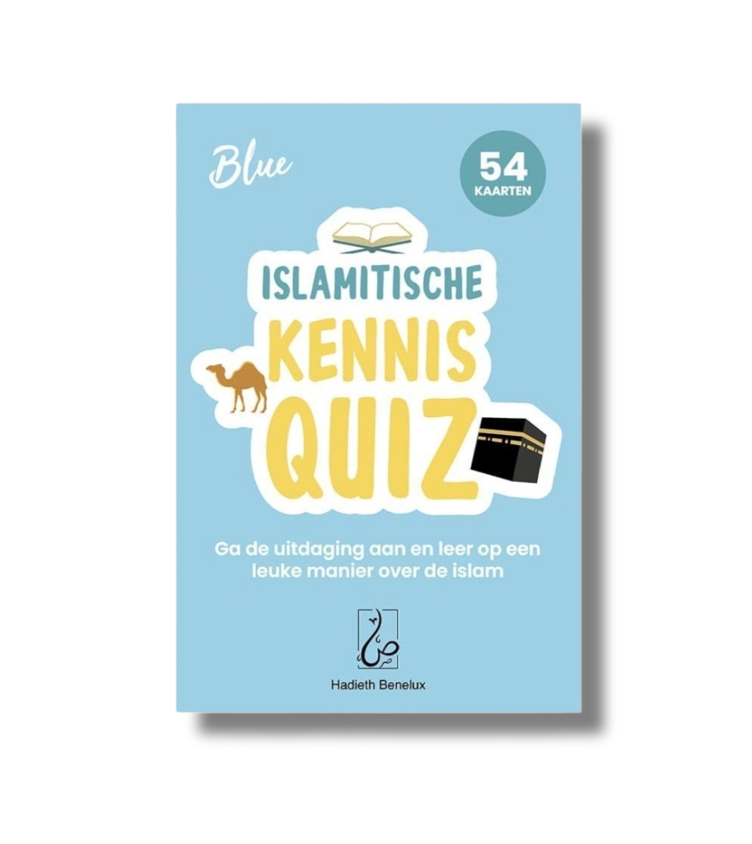 Islamitische kennis quiz blauw
