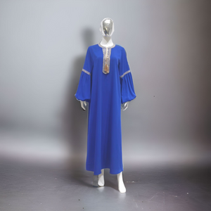 Abaya plofmouwen blauw